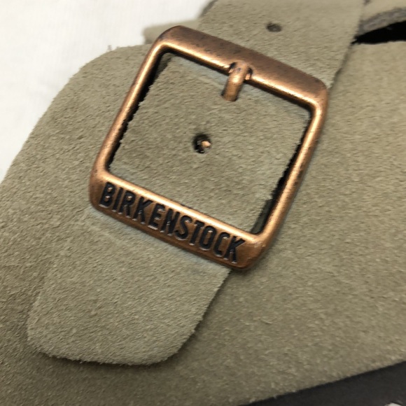 NWT Women's Taupe Suede Birkenstock Boston Shoes - Narrow Fit - Picture 6 of 8